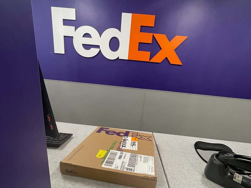 Picking up from our local Fedex facility