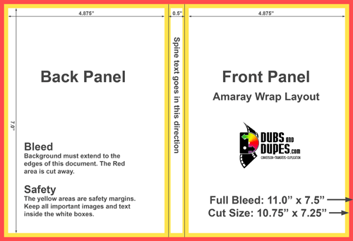 Dubs and Dupes Amaray Case Template